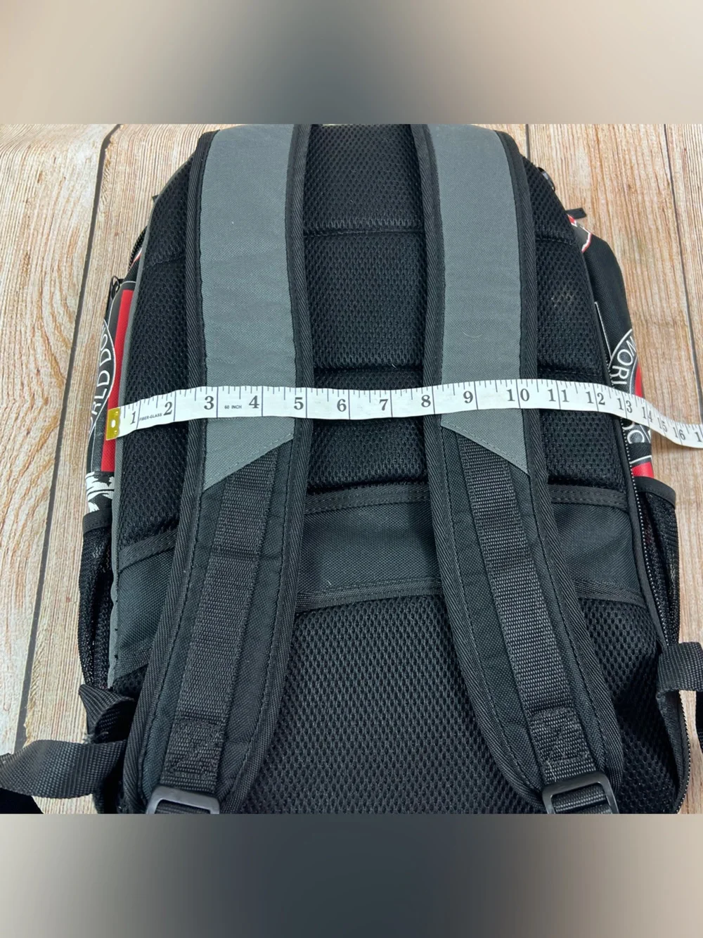 Metal Mulisha Y2K Black Grey Red Skull Logo Backpack Bag